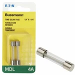 (20-2PKS)- Bussmann 4A Glass Tube Electronic Fuse (2-PACK) Model: BP/MDL-4. Fixed Price $132.99.