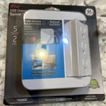 5-OUTLET 2-USB Wall Tap With Surge Protection And Swivel Outlets, White. Fixed Price $19.99.