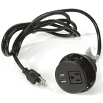 Desktop Power Grommet, 1 Outlet, 2 Usb Ports, 5FT Cord, Table Mount. Fixed Price $19.99.