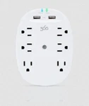 360 Electrical Studio Outlet Surge Protector Wall Tap With X 2.4-AMP. Fixed Price $23.49.