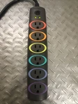 Kensington Smartsockets Color-coded Strip Surge Protector 6 Outlets 8FT Cord. Fixed Price $18.00.