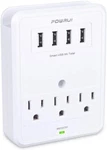 Powrui Surge Protector, Wall Extender, 4 Usb Charging Ports 3 Outlets, 6A. Fixed Price $150.99.