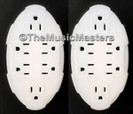 (2) Outlet Electrical Socket Adapter Cover Oval 6-WAY Wall Plug Power Splitter. Fixed Price $19.99.