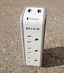 Belkin Surge Protector Mini Wall Mount 3 Ac Multi Outlets & 2 Usb Charger Ports. Fixed Price $11.95.
