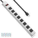 Metal 8 Outlet Power Strip, Mountable Heavy Duty 1200J Surge Pro.... Fixed Price $31.03.