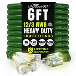 Outdoor/indoor Extension Cord Heavy Duty Prong Sjtw Flexible 3-OUTLET Etl. Fixed Price $111.99.