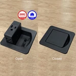 Flip Top Mini In-desk Centers Ac Power, Usb, RJ45 Outlets Electriduct. Fixed Price $39.99.