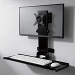All-in-one Monitor Wall Mount With Keyboard Tray Set For Mac Mini/small Pcs. Fixed Price $109.00.