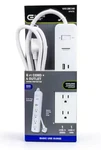 Commercial Electric 6 Ft. 4-OUTLET Surge Protector With 1 Usb-a Usb-c Ports. Fixed Price $11.95.