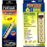 Powtech, 6 Surge Outlet, FT./12 Long Extension Power Strip. Fixed Price $18.95.