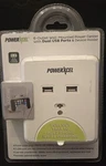 Powerxcel 6-OUTLET Wall-mounted Center With Dual Usb Ports & Device Holder. Fixed Price $20.00.