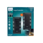 Philips 17-OUTLET Surge Tap/protector Combo Pack Black/gray SPP9853B37. Fixed Price $22.99.