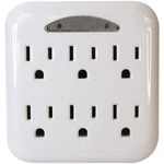 Powerzone OR801105 Tap, 125 V, 6-OUTLET, White. Fixed Price $19.08.