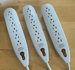 Belkin Surgemaster Protector 6 Outlets 3 Ft Heavy Gauge Cord, 15A 125VAC. Fixed Price $12.50.