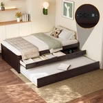 Twin Platform With Trundle And 2 Drawers,solidwood Beds Power Strip,esp. Fixed Price $447.93.