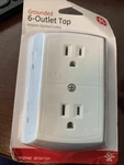 Ge 6-OUTLET Extender, Grounded Wall Tap, Adapter Spaced Outlets, 3-PRONG, Quick. Fixed Price $12.99.