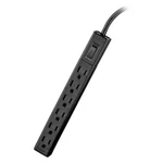 Insignia- 6-OUTLET Power Strip NS-HW501 Black Brand New. Fixed Price $19.99.