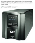 Apc Smart-ups SMT750C 750VA 500W Battery Backup Avr 120V Desktop. Fixed Price $199.99.