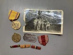 WW2 Pacific Theater Lot Dog Tag Medals Pins Photo Ribbon Bars Wwii Grouping Army. Fixed Price $49.99.