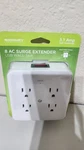 Merkury Innovations 8 Outlet Usb Surge Protector Multi-directional White. Fixed Price $17.17.