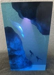 Ocean Theme Whale Diver Usb Night Light For Bedroom Living. Fixed Price $25.00.