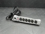Apc Essential Surgearrest 6-OUTLET Protector Power Strip Silver P6BMP4. Fixed Price $11.99.