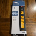 Utilitech 6-OUTLET Surge Protector #96901 10-FOOT Cord 1150 Joules. Fixed Price $10.00.