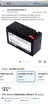 2 Pack APCRBC110-UPC Sealed Lead Acid, 7 Ibs. Battery (compatible With Ups). Fixed Price $35.00.