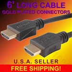 Hdmi Cable 6FT Premium For Bluray 3D Dvd PS3 Hdtv Xbox Lcd 1080P ULTRA-4K. Fixed Price $17.97.