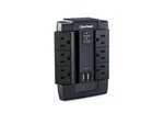Cyberpower 8 Outlet Swivel Surge Wall Tap W/2 Usb Charger. Fixed Price $29.95.