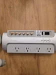 Panamax M8DBS-EX Home Theater Surge Protector 8-OUTLET Coax Tel 1875W 15A Silver. Fixed Price $45.00.