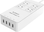 Orico Outlets Power Strip With Usb Charging Ports White (TPC-4A4U-WH). Fixed Price $23.88.
