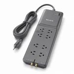 New Belkin Surge Protector 8 Outlet Home Theater 6 Ft.cord Slim Design. Fixed Price $30.97.
