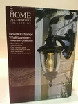 Home Decorators Collection Small Wilkerson 1-LIGHT Black Outdoor Wall Mount New. Fixed Price $45.99.
