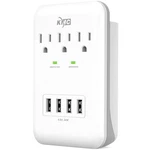 Kmc 3-OUTLET Wall Mount Surge Protector, 900 Joules, Usb 4.8 1 Pack, White. Fixed Price $17.57.