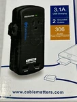 Cable Matters Travel Surge Protector Strip With Usb Charging- Black. Fixed Price $13.50.