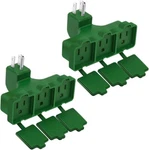 Set 2 Kasonic 3-OUTLET Wall Plug Adapter, Indoor/outdoor Use, Heavy Duty Mu. Fixed Price $14.99.