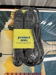 Onn. 6-OUTLET Surge Protector, 2.5FT Cord, On/off Switch, Black. Fixed Price $9.38.