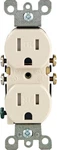 Leviton T5320-00T 15A Thermoplastic Duplex Light Almond Tamper Resist Outlet. Fixed Price $7.33.