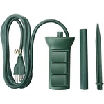 Master Electrician SP-049 3 Outlet Power Stake, Green. Fixed Price $34.19.