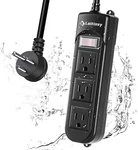 Loitinsy Outdoor Power Strip Weatherproof, Waterproof Flat Plug With 3 Black. Fixed Price $27.09.
