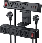 Vilong Clamp Power Strip With Usb, 2 In 1 Dual Layer Desktop 6FT, Black. Fixed Price $49.31.