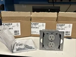 (lot Of 3) Chief EGX-SF2 Wall Outlet New / Open Box. Fixed Price $350.00.