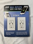 Feit 2-PACK Wall Outlet 120V W/ Usb Ports Tamper Resistant Receptacle New. Fixed Price $14.97.