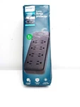 Philips 8-OUTLET Surge 8' Braided Cord Adapter-spaced New Open Box. Fixed Price $6.50.
