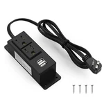 Surge Protector Power Strip Flat Plug Desk Grommet Conference Wall Moun.... Fixed Price $22.66.