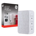 Outlet Wall Tap Surge Protector 2 Usb 560J White Gray 43436 Plug. Fixed Price $12.76.