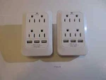 Lot Of 2 Insignia 4-OUTLET Surge Protector With Usb Ports (NS-PWS548U-C). Fixed Price $14.55.