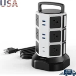 10FT Power Strip Tower Surge Protector W/ 12 Outlets 6 Usb Ports Heavy Duty. Fixed Price $65.45.