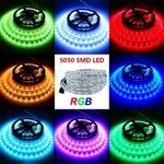 Non-waterproof 5050 Rgb Led Strip Adhesive Tape Multicolor Controller Adapter. Fixed Price $10.25.